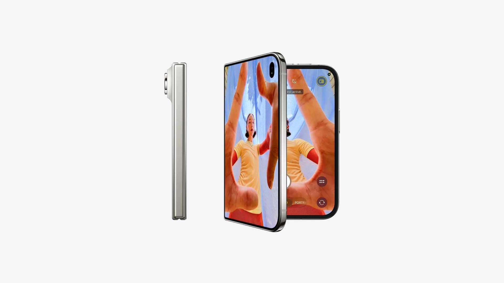 iPhone Duo Blanc stellaire, vue 2