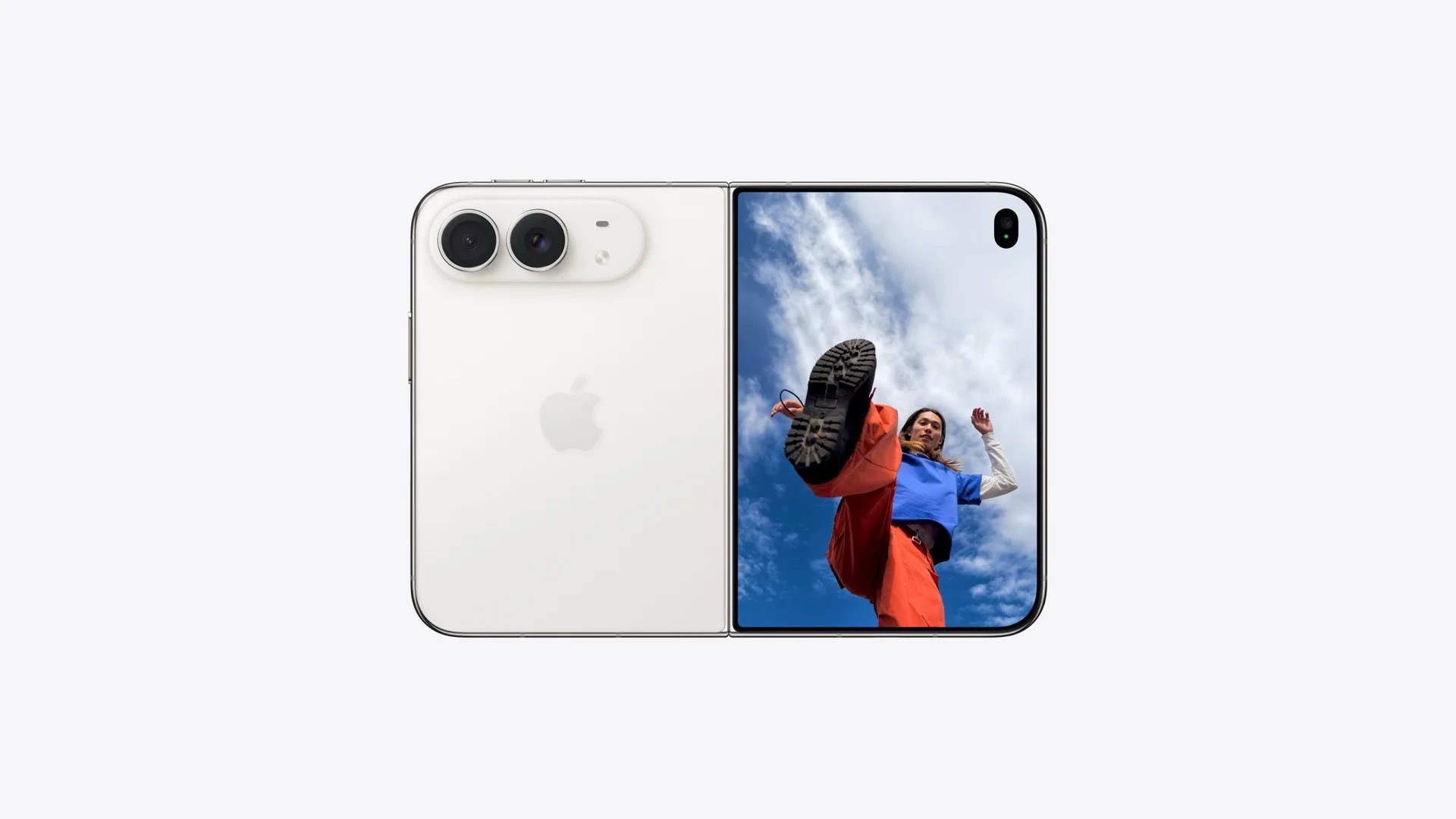 iPhone Duo Blanc stellaire, vue 3